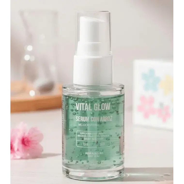 Serum Hidratante Coreano de Arroz Probioticos y Centella asiatica Vital Glow 2