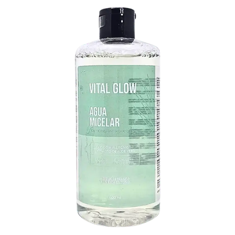 Agua Micelar con Extractos Naturales 400 ml Vital Glow 1