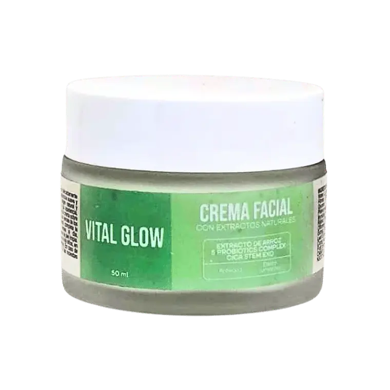 Crema Facial de Extracto de Arroz y Probioticos 50 ml Vital Glow 1