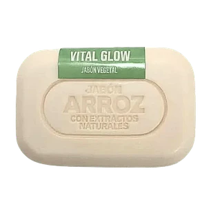Jabon de Arroz con Extractos Naturales Vital Glow