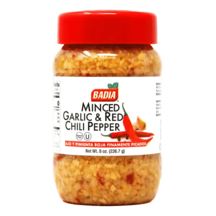 Minced Garlic and Red Chili Pepper Ajo y Pimienta roja Badia 226 gr 1