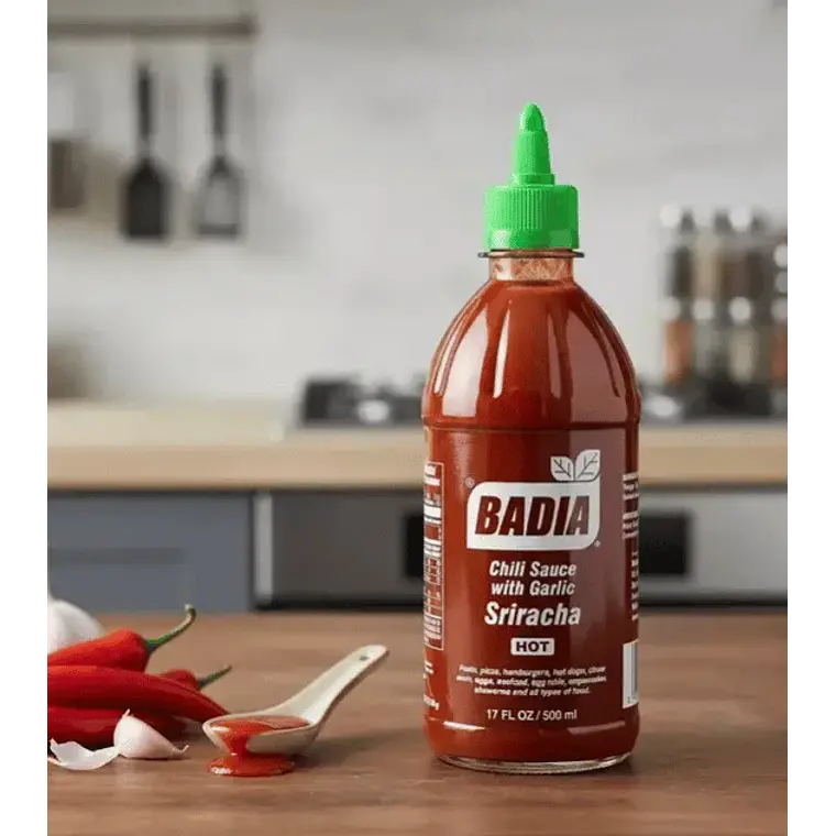 Salsa Chile con Ajo Sriracha 500 ml Badia 2