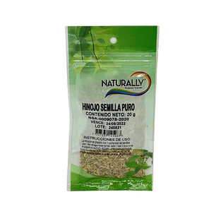 Hinojo Semilla Puro 20 gramos Naturally