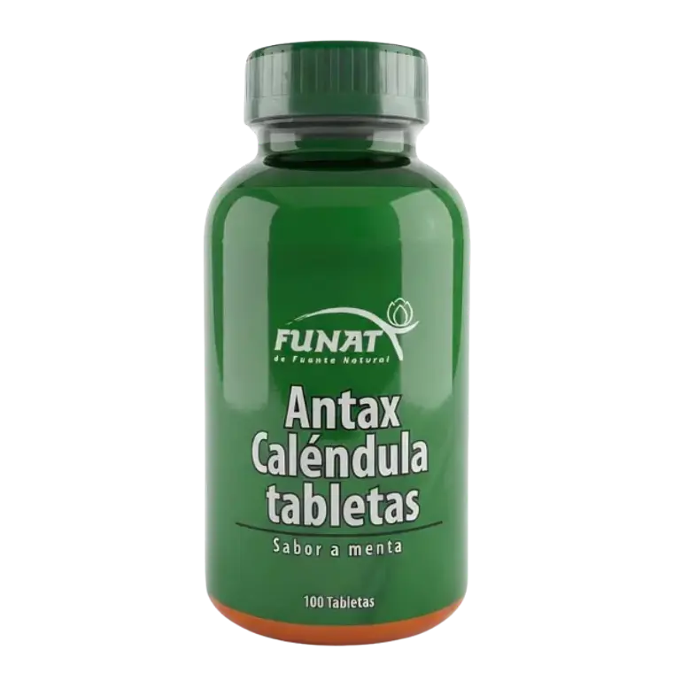 Antax Caléndula 100 Tabletas Sabor Menta Funat 1