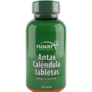 Antax Caléndula 100 Tabletas Sabor Menta Funat