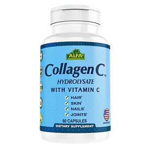 Collagen C Hidrolizado con Vitamina C 60 Cáps Alfa Vitamins