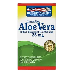 Aloe Vera 25 mg 100 softgels Healthy America