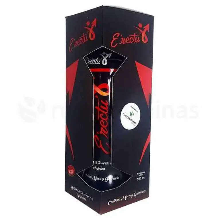 Erectu Bebida con Arginina Maca y Guaraná 500 ml 1