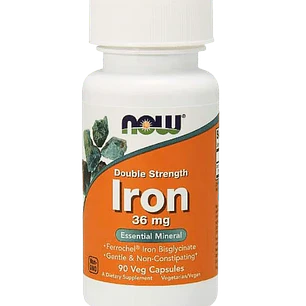 Iron 36 mg Now Foods