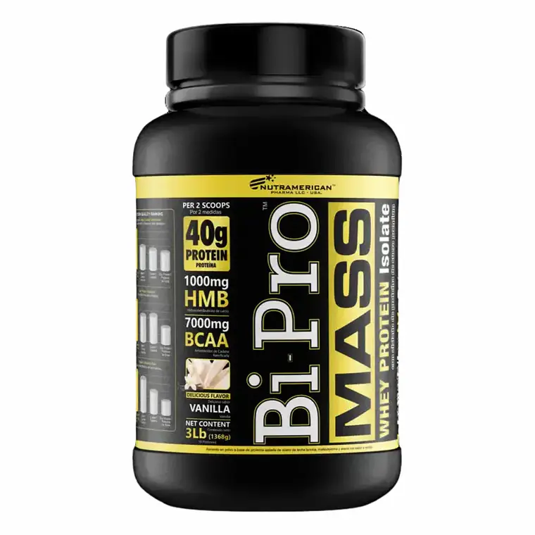 Bi Pro Mass Whey Protein 3 Lb Nutramerican 1