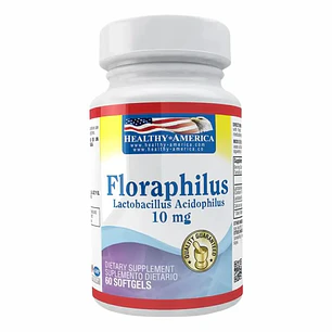Floraphilus Lactobacillus 10 mg Healthy America 60 Softgels