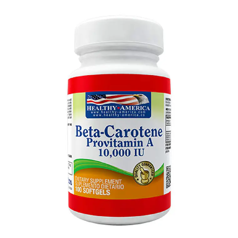 Beta-Carotene 25,000IU 100 softgels Healthy America 1