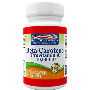 Beta-Carotene 25,000IU 100 softgels Healthy America