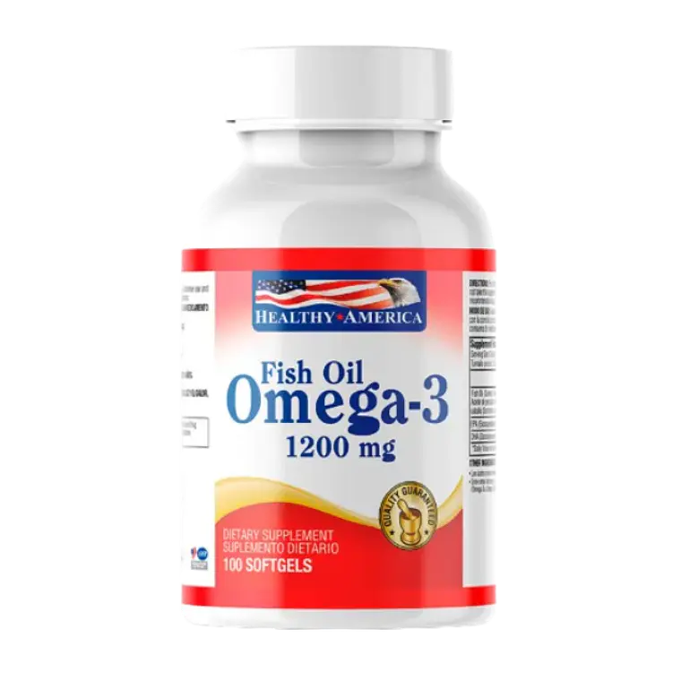 Omega 3 1200 mg 100 Softgels Healthy America 1