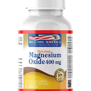 Magnesium Oxide 400 mg 30 Tabletas Healthy America