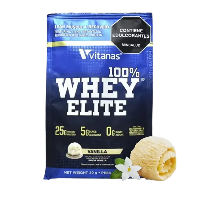 Whey Elite Vainilla Sobre 30 g Vitanas 1