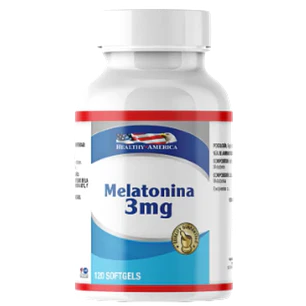 Melatonina 3 mg Healthy America 120 Softgels