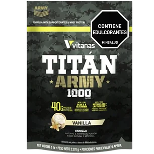 Titan Army 5 Libras Mass Gainer Vitanas Vainilla