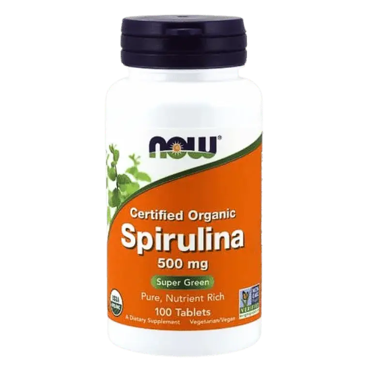 Spirulina 500 Mg Organica Now 100 Tabletas 1