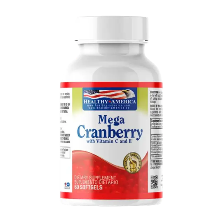 Mega Cranberry 60 softgels Healthy America 1
