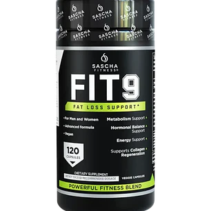 FIT 9 Fat Loss Support Sascha Fitness 120 Cápsulas