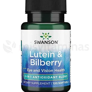 Lutein Bilberry Antioxidante Swanson 120 softgels