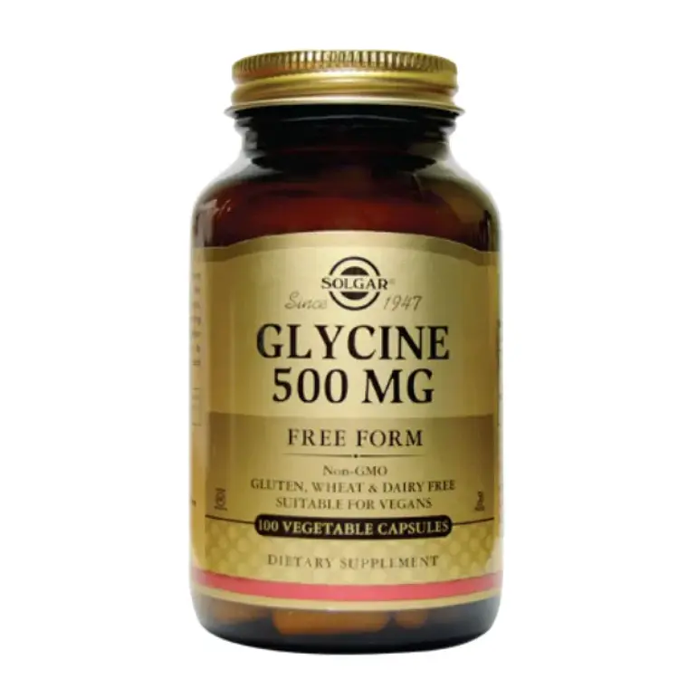 Glycine 500 mg 100 Capsulas Solgar 1