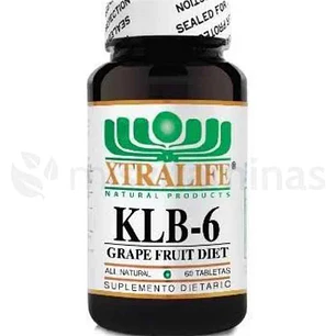 KLB-6 Grape Fruit 60 Tabletas Xtralife