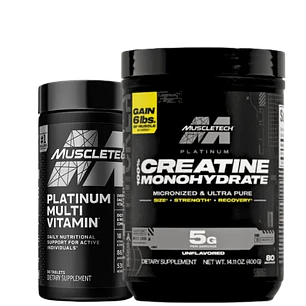 Combo Muscletech Creatina Platinum 400 g + Multivitamínico