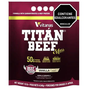 Titán Beef Mass Vitanas 10 lb Vainilla