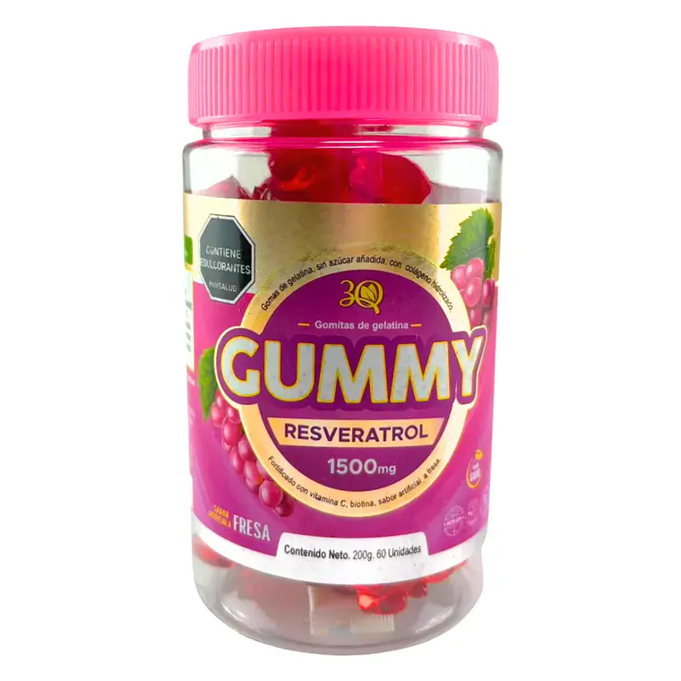 Gummy Resveratrol 60 Gomas 3Q 1