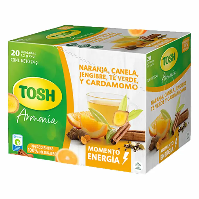 Infusión Aromática Momento de Energía 20 Unidades Tosh 1
