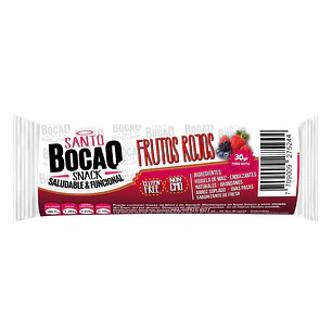 Barra de Frutos Rojos Snack 30 gr Santo Bocao