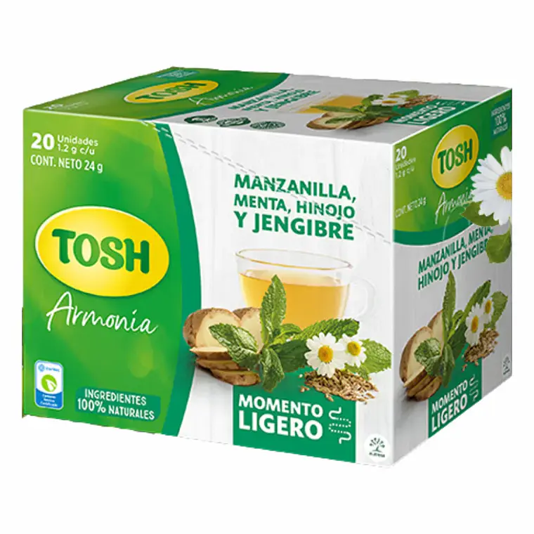 Infusión Aromática Momento Ligero 20 Unidades Tosh 1