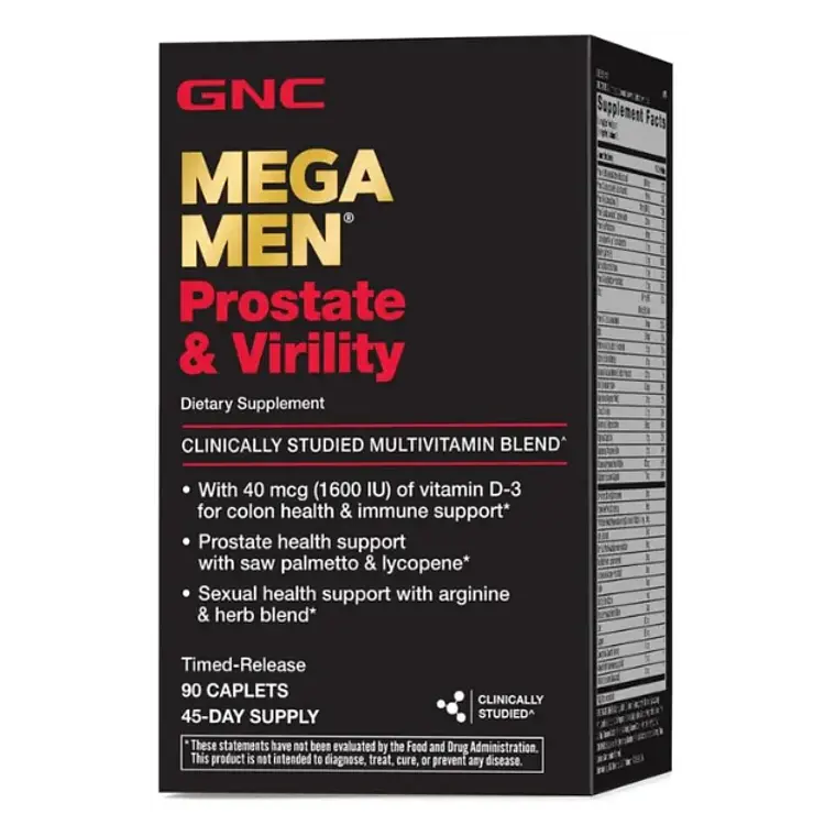 Mega Men Prostate and Virility 90 Caplets GNC 1