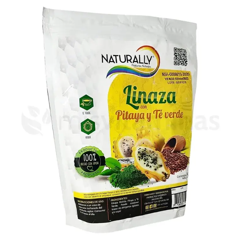 Linaza con Pitaya y Té Verde 500 gramos Naturally 1