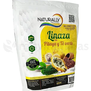 Linaza con Pitaya y Té Verde 500 gramos Naturally