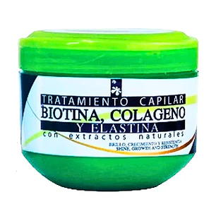 Tratamiento Capilar Biotina Colageno y Elastina 350ml Botanica Face