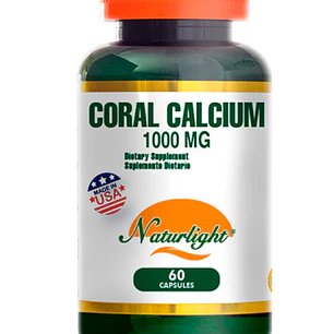 Coral Calcium 1000 mg 60 Capsulas Naturlight