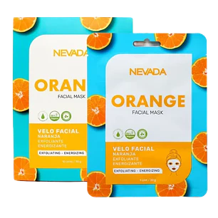 Mascarilla Facial Naranja Caja 10 Unidades Nevada