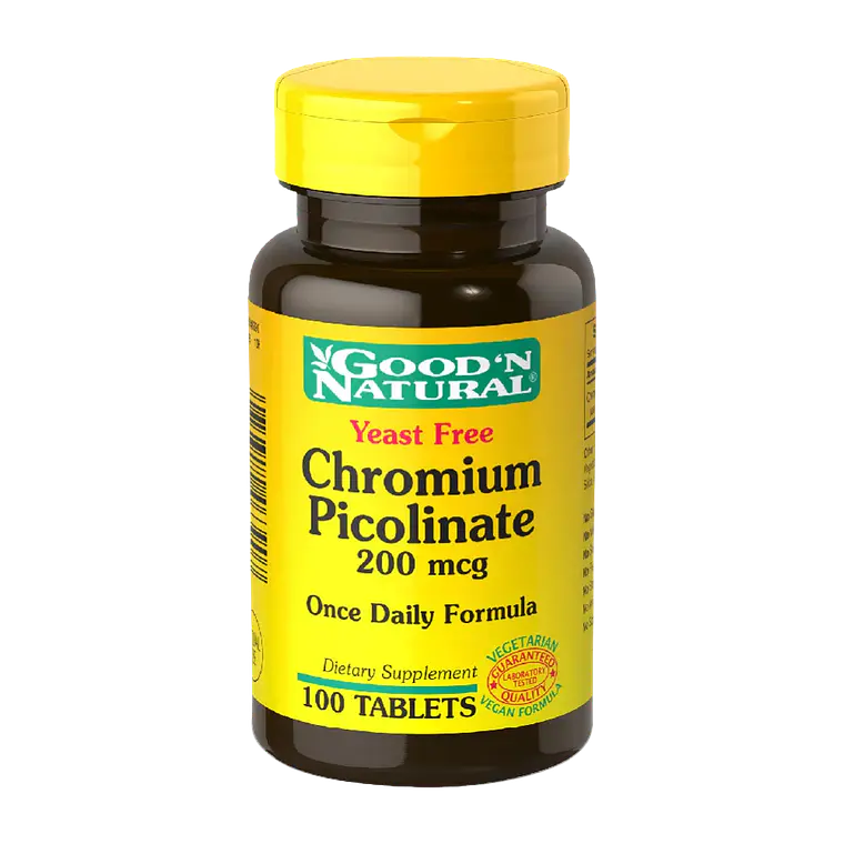 Chromium Picolinate 200 mcg 100 Tabletas Good'N Natural 1