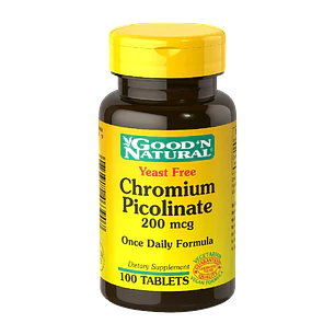 Chromium Picolinate 200 mcg 100 Tabletas Good'N Natural