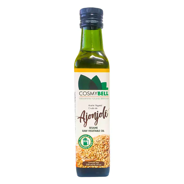 Aceite Vegetal Crudo de Ajonjolí Cosmybell 250 ml 1