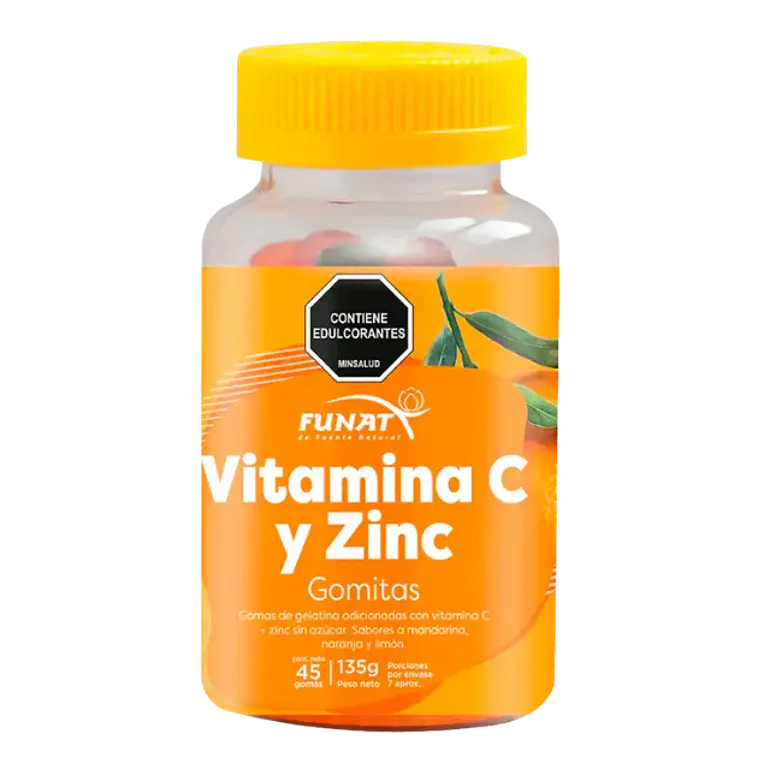 Vitamina C con Zinc 45 Gomas Funat 1