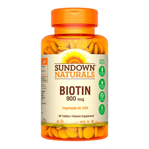 Biotin 900 mcg 60 Tabletas Sundown