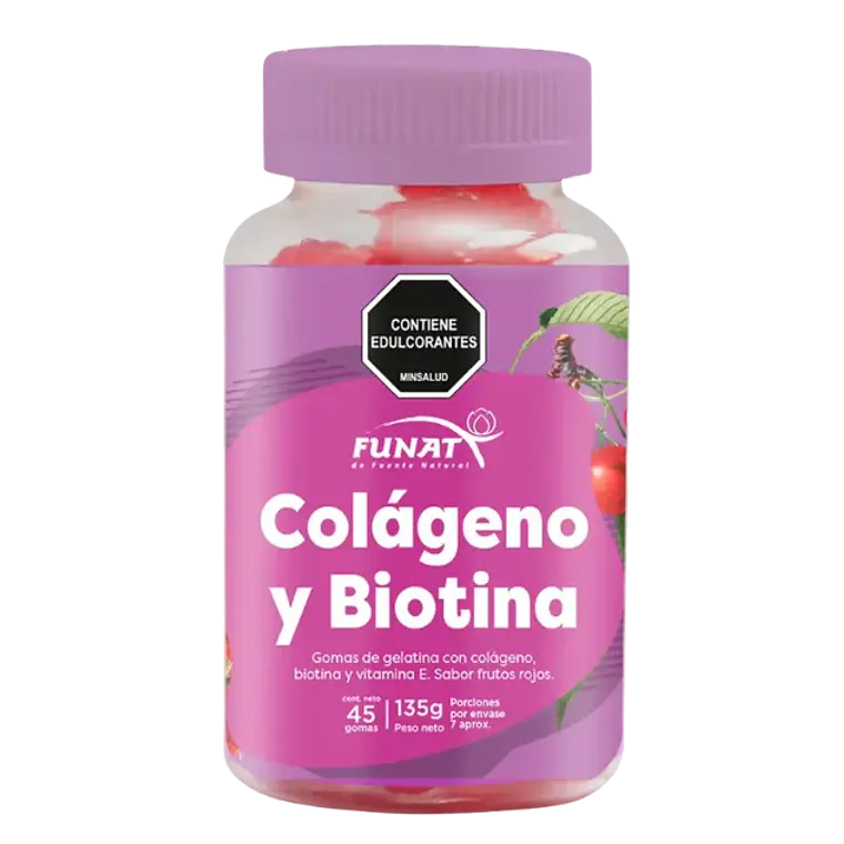 Colágeno y Biotina en Gomitas Funat 1