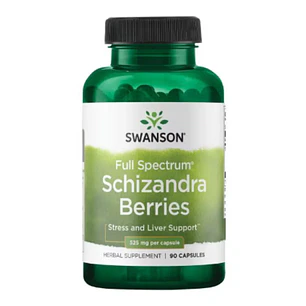 Schizandra Berries Full Spectrum 90 Cápsulas Swanson