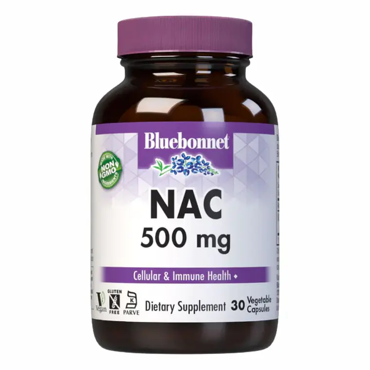 Nac 500 mg 30 Cápsulas Bluebonnet 1