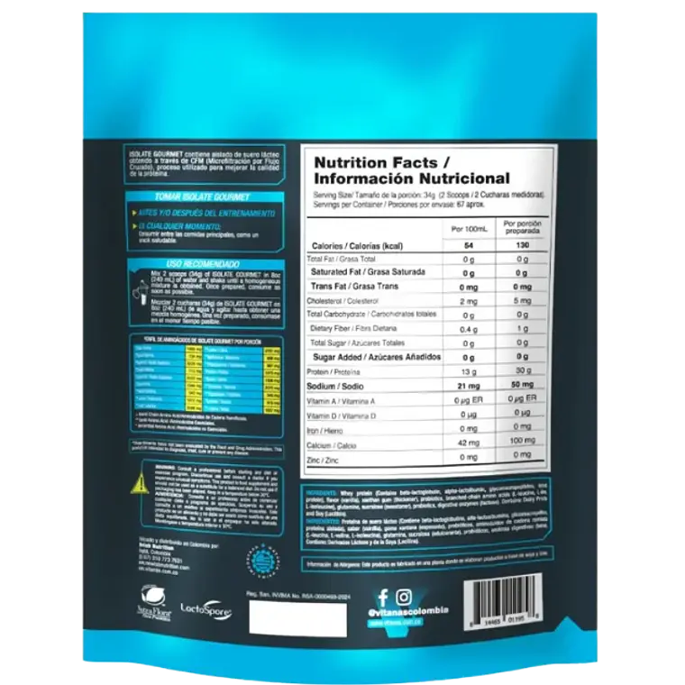 Isolate Gourmet 5 libras Vitanas Vainilla 2