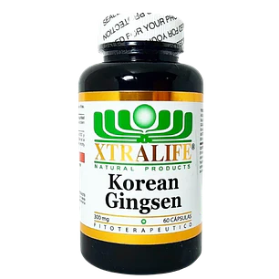 Korean Ginseng 300 mg 60 Cápsulas Xtralife